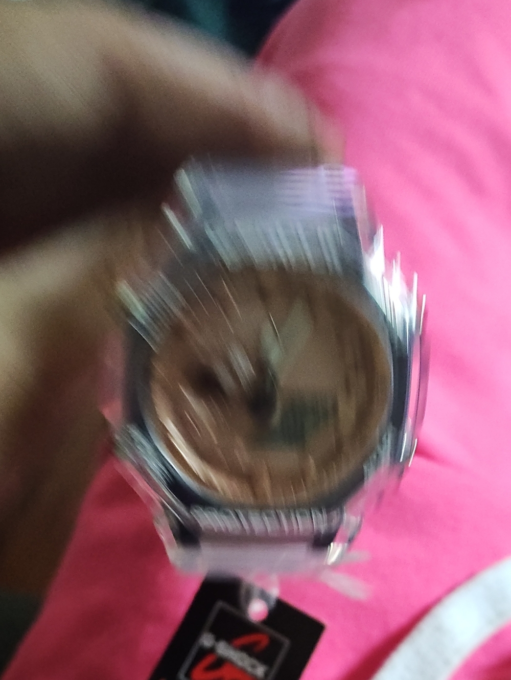 G-Shock Silver Watch with Rose Gold Dial
